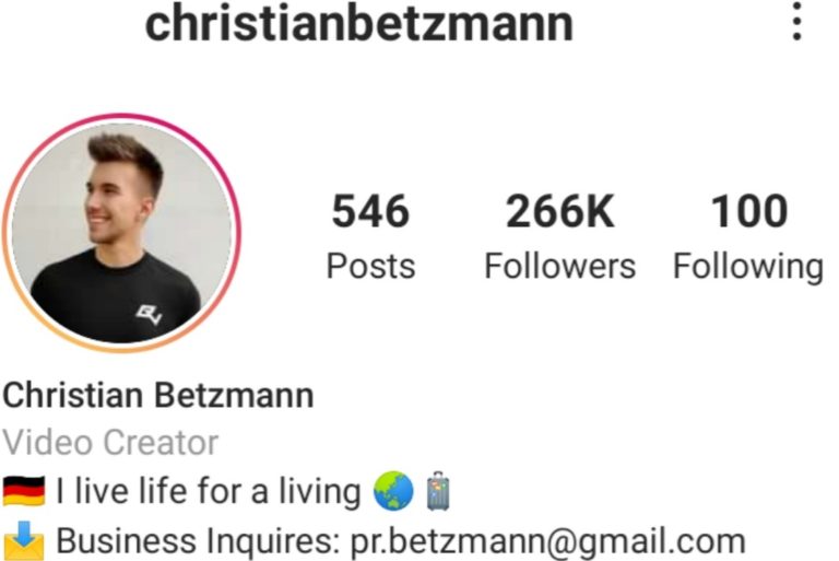 After Losing Zoya Nasir, Christian Betzmann loses Pakistani Followers From 290k To 266k Due To His Insensitive Comments