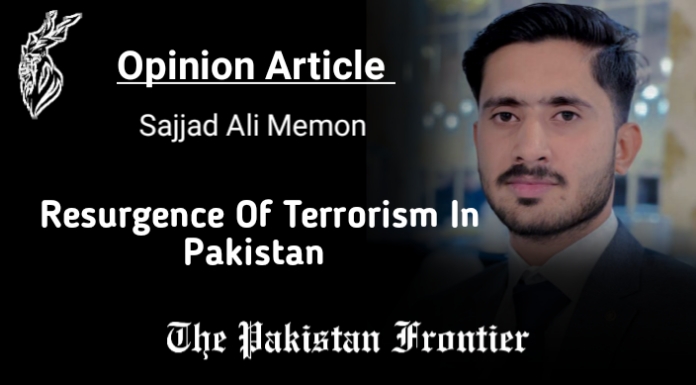 Resurgence Of Terrorism In Pakistan/Opinion By Sajjad Ali Memon