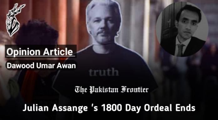 Julian Assange ‘s 1800 Day Ordeal Ends/Opinion By Dawood Umar Awan
