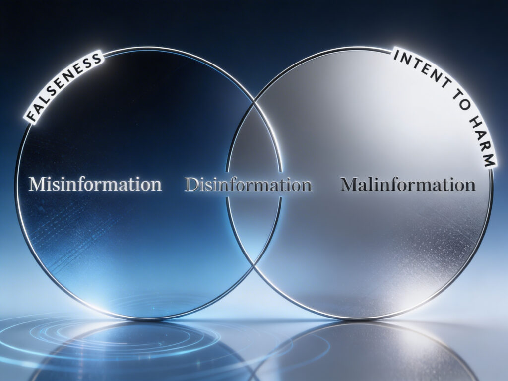 Venn diagram of misinformation concepts